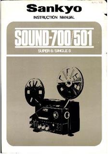 Sankyo 501 manual. Camera Instructions.